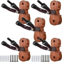 Violin Wall Mount Violin Hanger Stand (Violin Shape Base Hanger 5 Pack)
