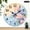 10x10in, variant on GONGXIFACAI 1pc Paper Craft Lotus Flower Theme Decor Gift, 10 inch Silent Non Ticking Round Wall Clock Lobby Corridor Dining Room Bedroom Office Classroom