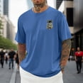 thumbnail image 3 of Mens T-Shirts Soft Slim Fit Crew Neck Holiday Tee Summer Short Sleeve Tee Shirts for Men, 3 of 5