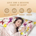 thumbnail image 4 of Bingfone Body Pillow Cover Long Pillow Case With Zipper Decorative Bedding Pillowcase 20"X54" Soft Cushion Pillow Case For Bedroom-Butterflies And Vintage, 4 of 8