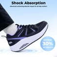thumbnail image 5 of AOV Women Wide Walking Shoes with Arch Support Tennis Sneakers for All-day Comfort Size 10 BlackPurple, 5 of 6