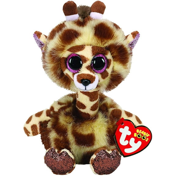New TY Beanie Boos - Gertie The Giraffe Edition (Glitter Eyes) Small 6" Plush