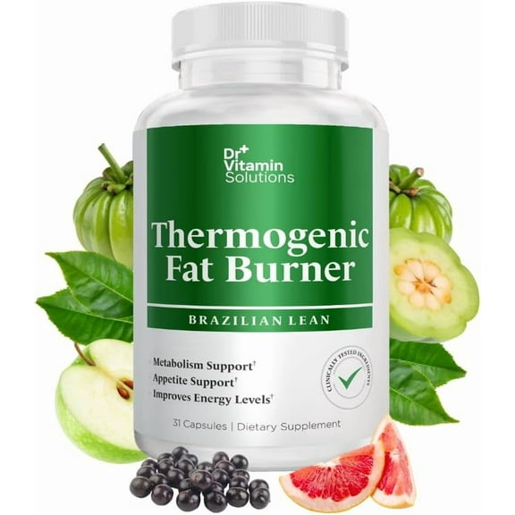 Dr Vitamin Solutions Brazilian-Plant Herbal Blend Food Supplement for Women and Men – With Green-Tea & Acai – Non-GMO, Gluten-Free - 31 Capsules