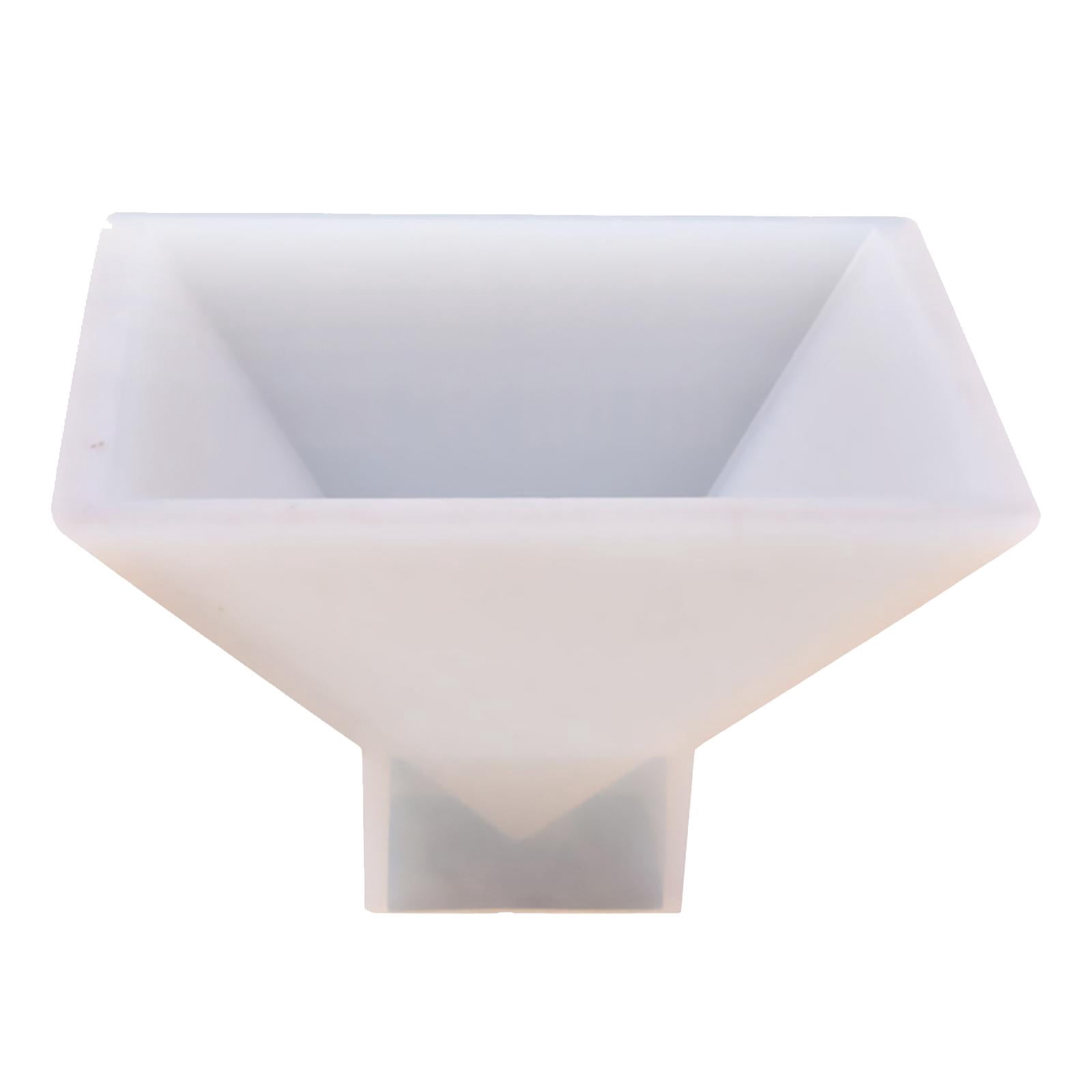 Milageto 2x Pyramid Shaped DIY Silicone Molds Resin Ornaments Crafting Mould 9.5x9.5x6cm