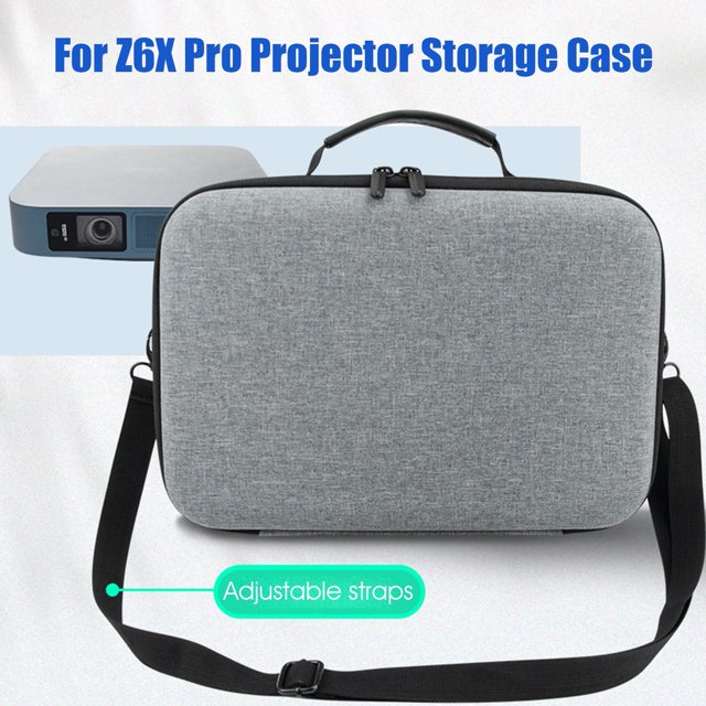 Estuche rígido de EVA a prueba de golpes y polvo para proyectores SUSUchens, bolsa de viaje para miniproyector GIMI Z6X Pro, color gris.