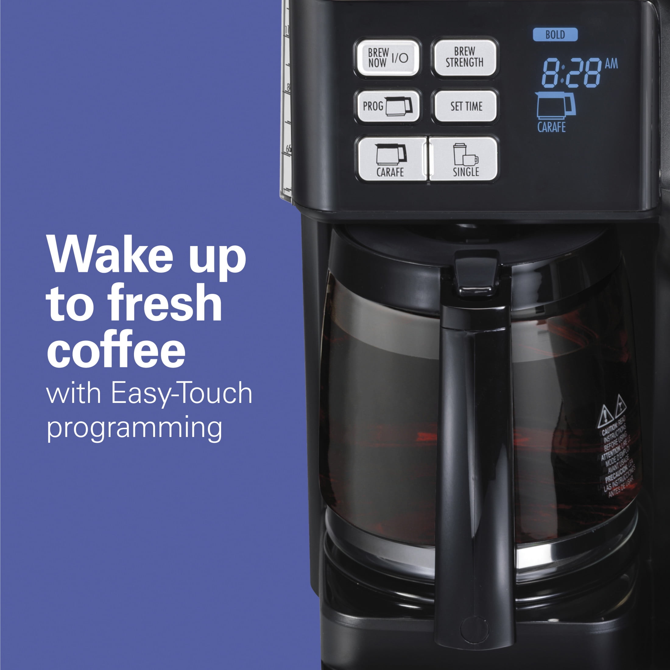 Hamilton Beach FlexBrew Coffee Maker, K Cup Pod Compatible Single Serve Coffee Maker & 12-Cup Coffee Pot, Black