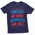thumbnail image 4 of 4Th Of July Partying Drinking Shirt United Intoxicated Funny Tee (Large Military Green), 4 of 6