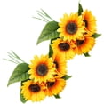 thumbnail image 4 of 2 manojos boda ramo de novia simulación girasol ramo de boda decoración, 4 of 5