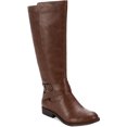thumbnail image 1 of Style & Co. Womens Madixe Faux Leather Riding Boots Brown 10.5 Medium (B,M), 1 of 4