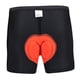 thumbnail image 4 of Culote de ciclismo acolchado, ropa interior ajustada con relleno de gel, maillot corto de ciclismo negro Naranja s, 4 of 9