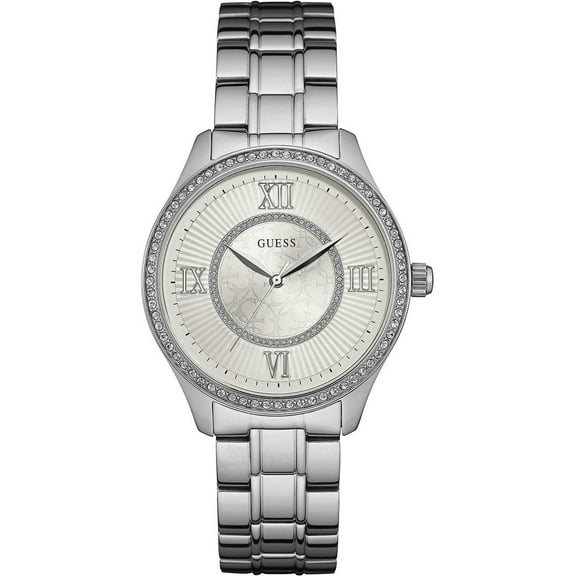 W0825L1,Ladies Dress,Stainless Steel case and bracelet,Crystal Accented Bezel