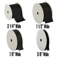 thumbnail image 2 of Threadart Grosgrain Ribbon Rolls - 10 yd rolls - 4 Widths 25 Colors - Solid Colors Ribbed Pattern - For Bows, Decorations, Hair Clips, and More - 1 1/2" (1.5") width - Black 030, 2 of 9