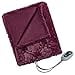 thumbnail image 3 of Beautyrest Brushed Long Fur Electric Throw Blanket Ogee Pattern Warm and Soft Heated Wrap with Auto Shutoff, 50" W x 60" L, Bu, 3 of 4