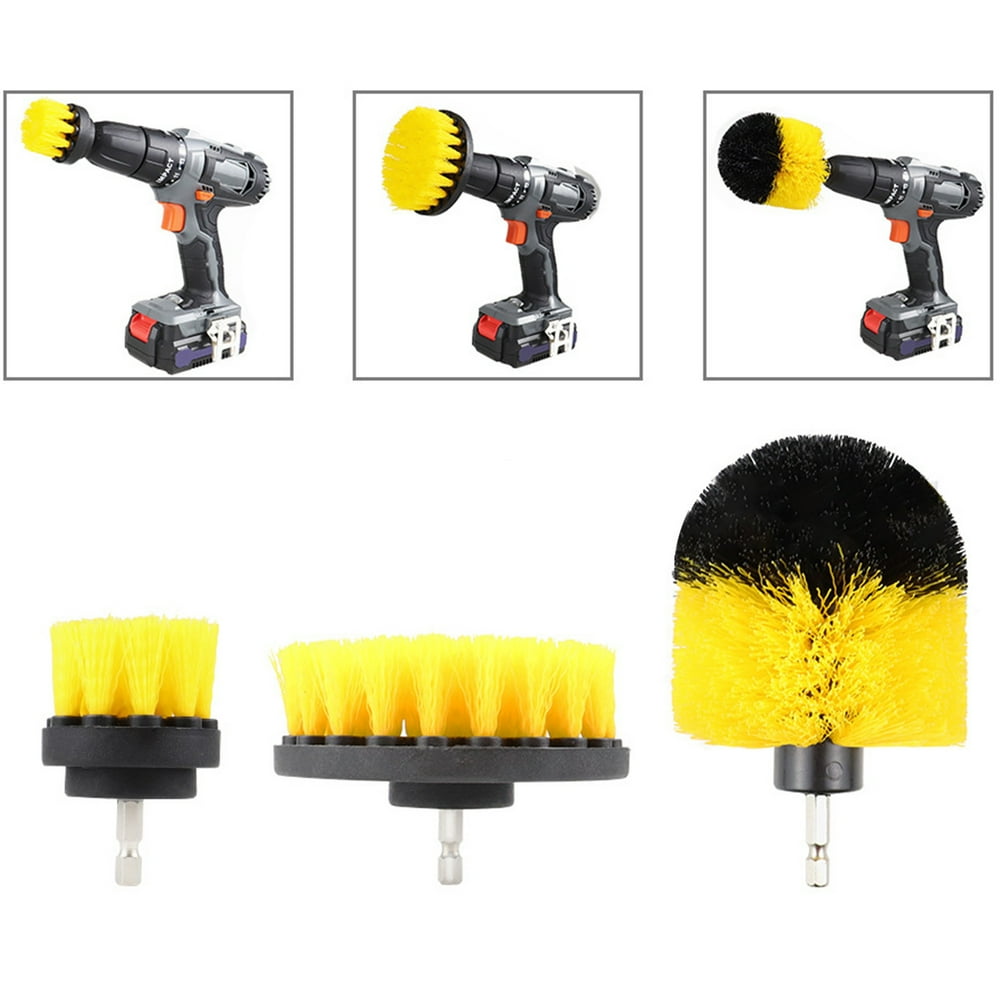 Sunward 3piece Electric Cleaning Power Washer Brush Combination Tool