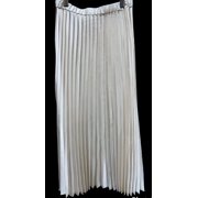 Anne Klein ANNE WHITE Textured Satin MIDI Skirt, US Small