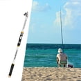 thumbnail image 3 of fastboy 1pc Portable Fishing Rod Ultralight Carbon Telescopic 3.6M Pole Fiber White 2.7M, 3 of 6