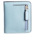thumbnail image 1 of ZHAOCHENG Cartera pequeña para mujer, tarjetero plegable delgado, billetera compacta con bloqueo RFID, bolsillo de cuero fino con cremallera, mini billetera de regalo para mujeres, adolescentes y niña, 1 of 5