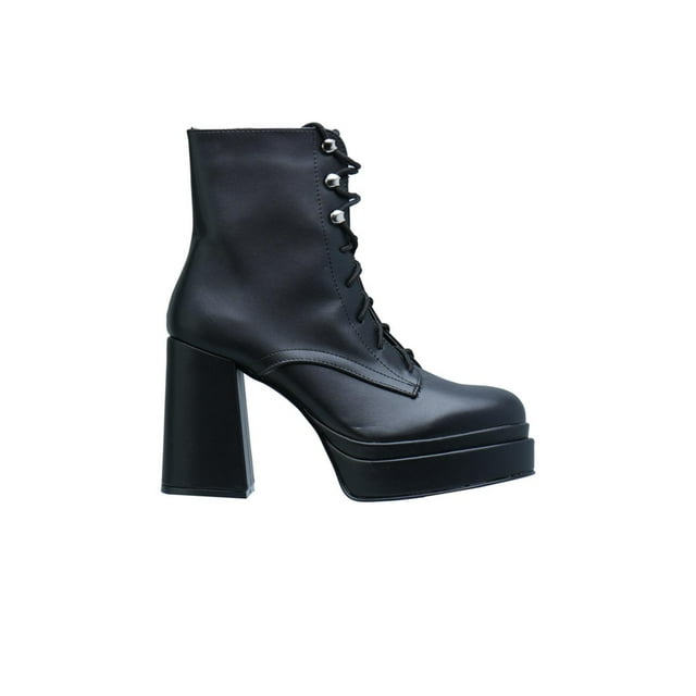 Botas Mujer Bota Kipon Casual Militar Tacón negro 26