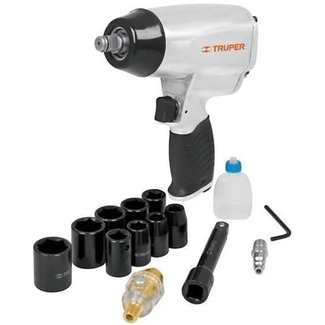Llave Impacto Neumatica 1/2 Kit Truper 19372 Truper TPN-731EK