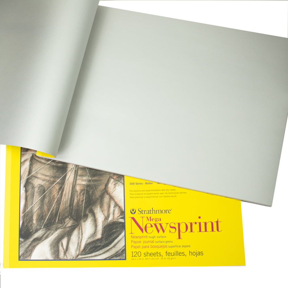 Strathmore Newsprint Rough Paper Pad 18 x 24
