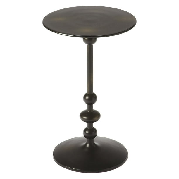 Butler Specialty Zora Pedestal End Table Com Butler Specialty Zora Pedestal End, Black Round Pedestal Side Table