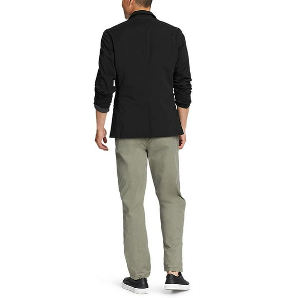Eddie Bauer Men's Ultimate Voyager Travel Blazer, Black Regular 38