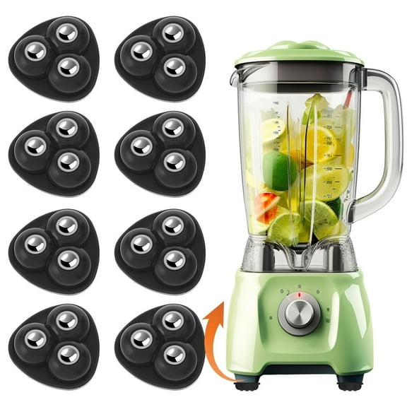 BZUEPRS 8Pcs Mini Caster Wheels Small Appliance Wheels Furniture Swivel Wheels for Mop Bucket Storage Bins Trash Can Appliance Sliders