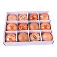 thumbnail image 2 of Hvmvliv Christmas Tree Ornaments (12pcs-6cm) Glitter Sequin Balls Ornament Christmas Balls Baubles Party Xmas Tree Decorations Hanging Ornament Decor Brown, 2 of 3