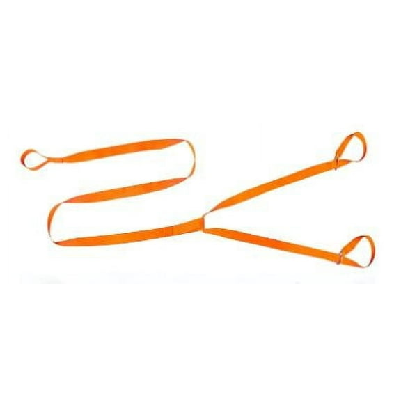 Durable Nylon Snowmobile Tow Straps Heavy Duty Rope for Towing Sleds and Vehicles Orange Color