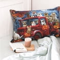 thumbnail image 4 of Fotbe Halloween Pets Pumpkins Funda de Almohada Decorativa Estilo Occidental, Lujo en Algodón, Fundas para Almohadas King, Cojín Estampado para Decoración del Hogar-14"x20", 4 of 6
