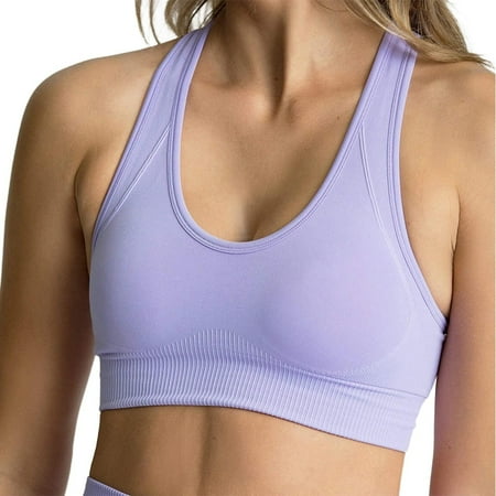 

Fashionable Womens Sports Bras Underwear Solid Color Stretch S~L All Seasons