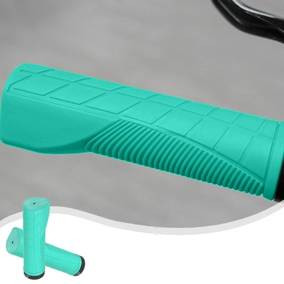22.2mm Bike Handlebar Grips | Ergonomic Non-Slip Rubber Handle Cover | Shock Absorption Comfort Grip | Set of 2 for Mountain, Road & Bicycles
