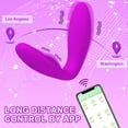thumbnail image 2 of TLUDA Rechargeable G Spot Vibrator for Women ,Wearable Panty Vibrator APP Remote Control Adult Sex Toy for Women,Red, 2 of 6