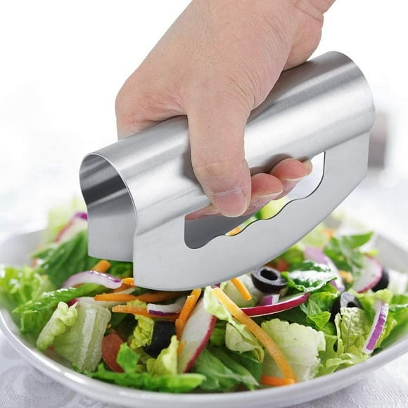 Double Edge Salad Chopper, Lettuce Chopper Stainless Steel