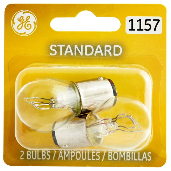 GE Lighting 1157 Miniature Bulb Standard Replacement, 2-Pack