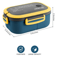thumbnail image 5 of 2X Bento Box Adult Lunch Box, 1200ML Double Layer Lunch Box with Spoon & Fork High Capacity Food Containers, Leakproof, 5 of 9