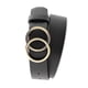 thumbnail image 2 of Cinturón de mujer O Anillos Hebilla Suave Cómodo Casual Cinturón de cuero PU para fiestas Juegos de rol Compras Citas Negro, 2 of 5