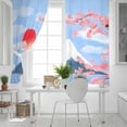thumbnail image 5 of Flowers Mountain Blackout Curtains for Bedroom, Spring Sun Floral Nature Scenery Thermal Insulated Kitchen Drapes with Grommets, Light Blocking Window Treatment, 2 Panels 52" x 84", 5 of 7