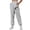Grey, variant on Staron Women's Casual Sweatpants Rugby Print Loose Fit Ribbed Cuff Joggers Sports Pants with Pockets, Khaki S