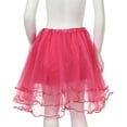 thumbnail image 3 of Ohufall Tulle Skirts for Women Sparkly Mini Tutu Skirt A-Line Mesh Layered Trendy High Elastic Waist Fairy Skirts, 3 of 4