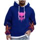 thumbnail image 2 of Sudadera con capucha para hombre, informal, a la moda, con estampado, con cordón, de manga larga, de poliéster, 2 of 5