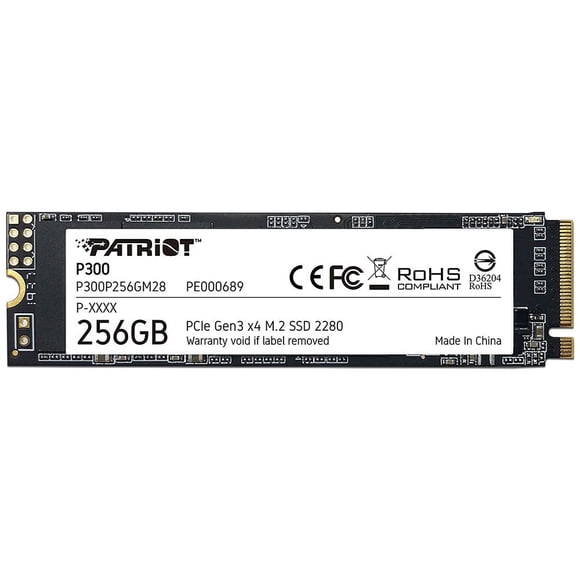 Unidad de Estado Sólido Patriot P300 de 256GB, M.2 PCIe Gen3 x4. Patriot P300P256GM28