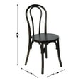 thumbnail image 5 of Emma + Oliver Set of 2 Solid Wood Thonet Style Stack Dining Chairs with Early American Finish, 5 of 12