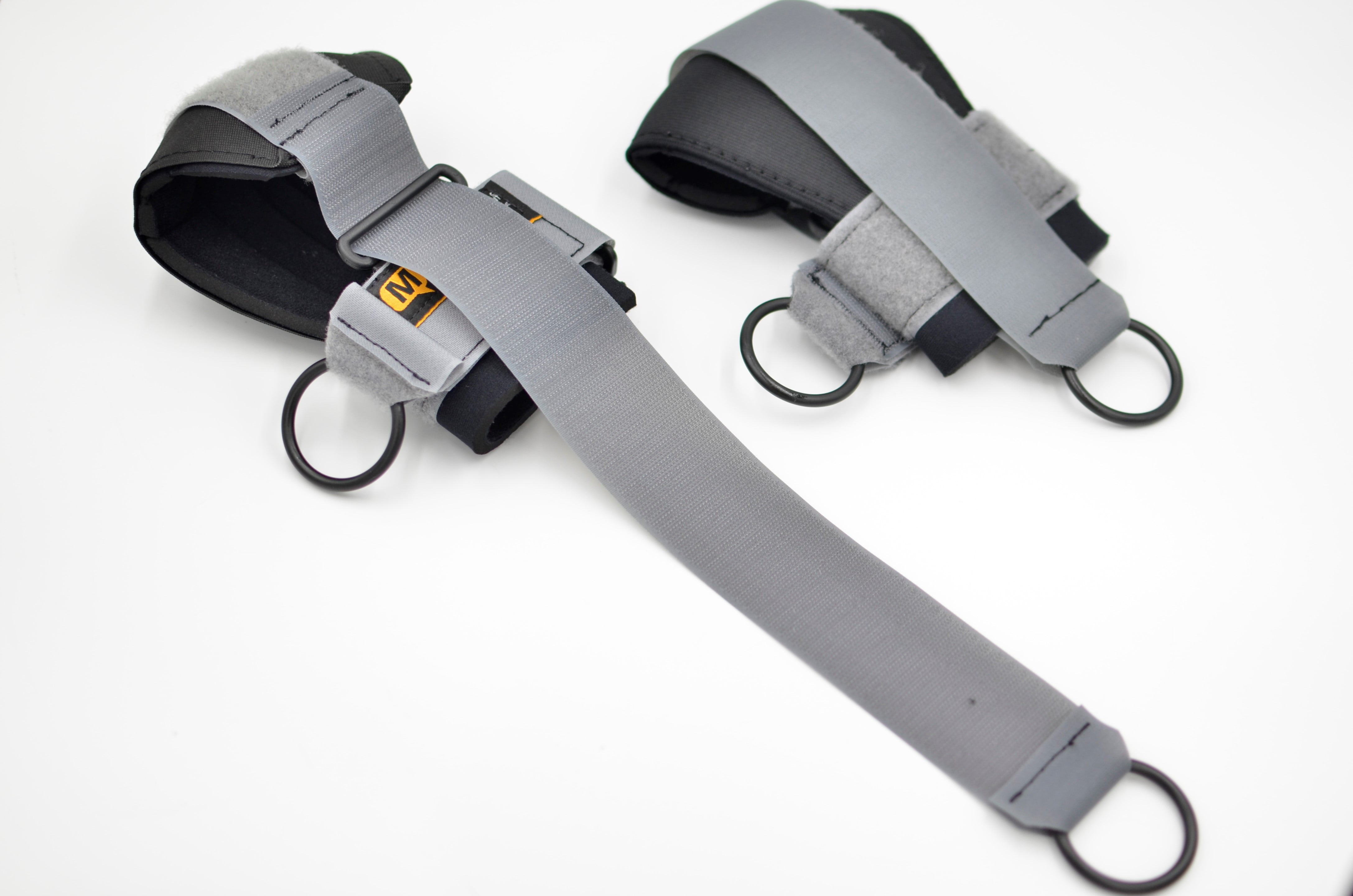Mute Sports Equipment COMBO of Bull Split Ropes® & Grasping Cuffs. A Grip Aid Tool and Seated Jump Rope