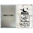 thumbnail image 2 of Funny We Go Together Like Moonshine in a Mason Jar Metal Tin Sign Wall Decor Rustic Farmhouse Sign for Home Dining Room Garden Decor Gifts, 2 of 8