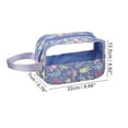 thumbnail image 2 of Bargains Únicos 1 Pc Bolsa de Maquillaje Pequeña y Duradera para Vacaciones, Camping y Actividades al Aire Libre, Cuero PU Púrpura, 2 of 4