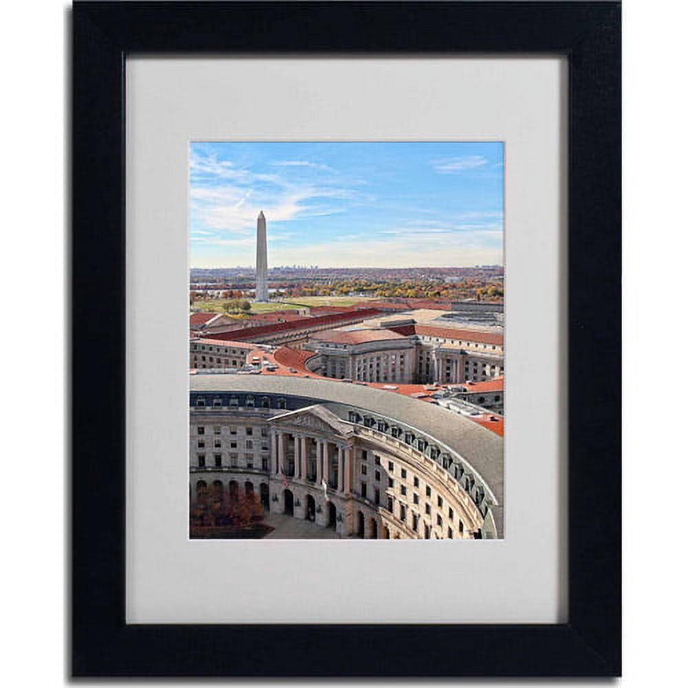 Trademark Fine Art "Washington, DC" Matted Framed Art by Gregory O'Hanlon, Black Frame