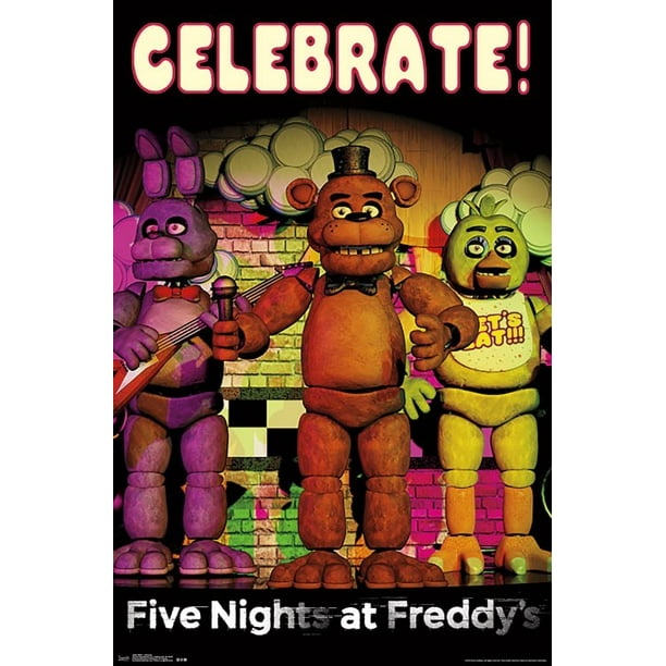 Five Nights At Freddys Celebrate Poster Print Walmart Com