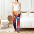 thumbnail image 6 of Lsque Vibrant Hummingbird Watercolor Art Print Women's Pajama Pants, Lounge Pant - Comfortable Home Wear,Elastic Waistband, Stylish Design-Large, 6 of 9