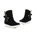thumbnail image 4 of Tejiojio Fall Clearance Snow Boots Autumn And Winter Round Toe Fashion Warm Furry Short Boots Large Size Boots Women's Boots, 4 of 7